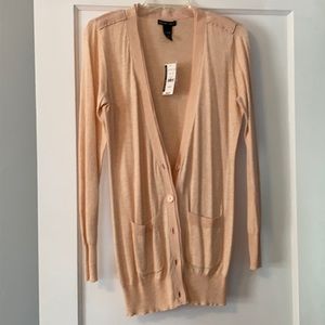 *NEW* New York & Co Long Pink Cardi (Size S)